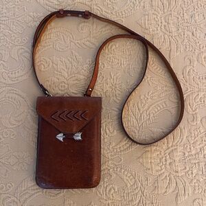 Custom Western leather belt pouch